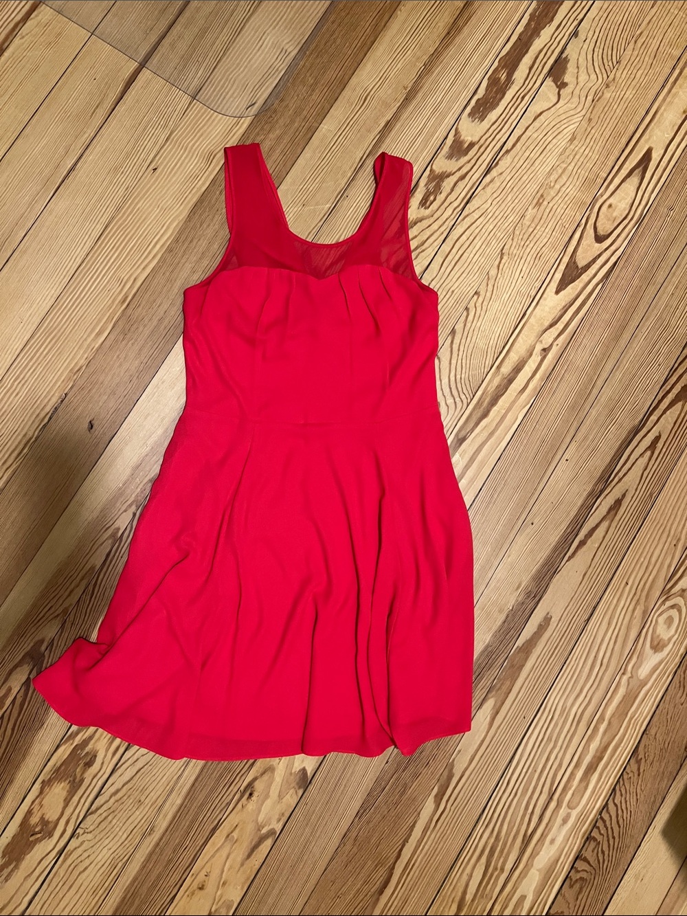 Express Bright Red Sleeveless Mini Dress